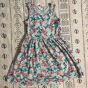 Little Kid H&M Teal Butterfly Dress